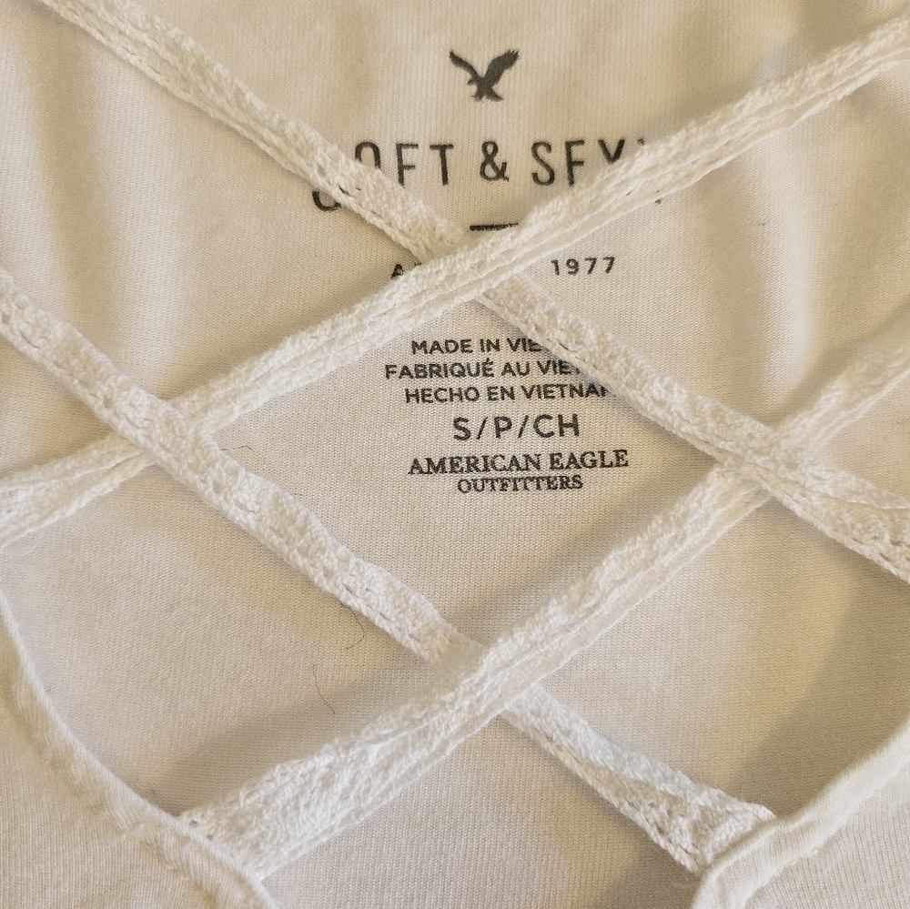 V-Neck Crisscross Women's Top - Picture 2 of 2